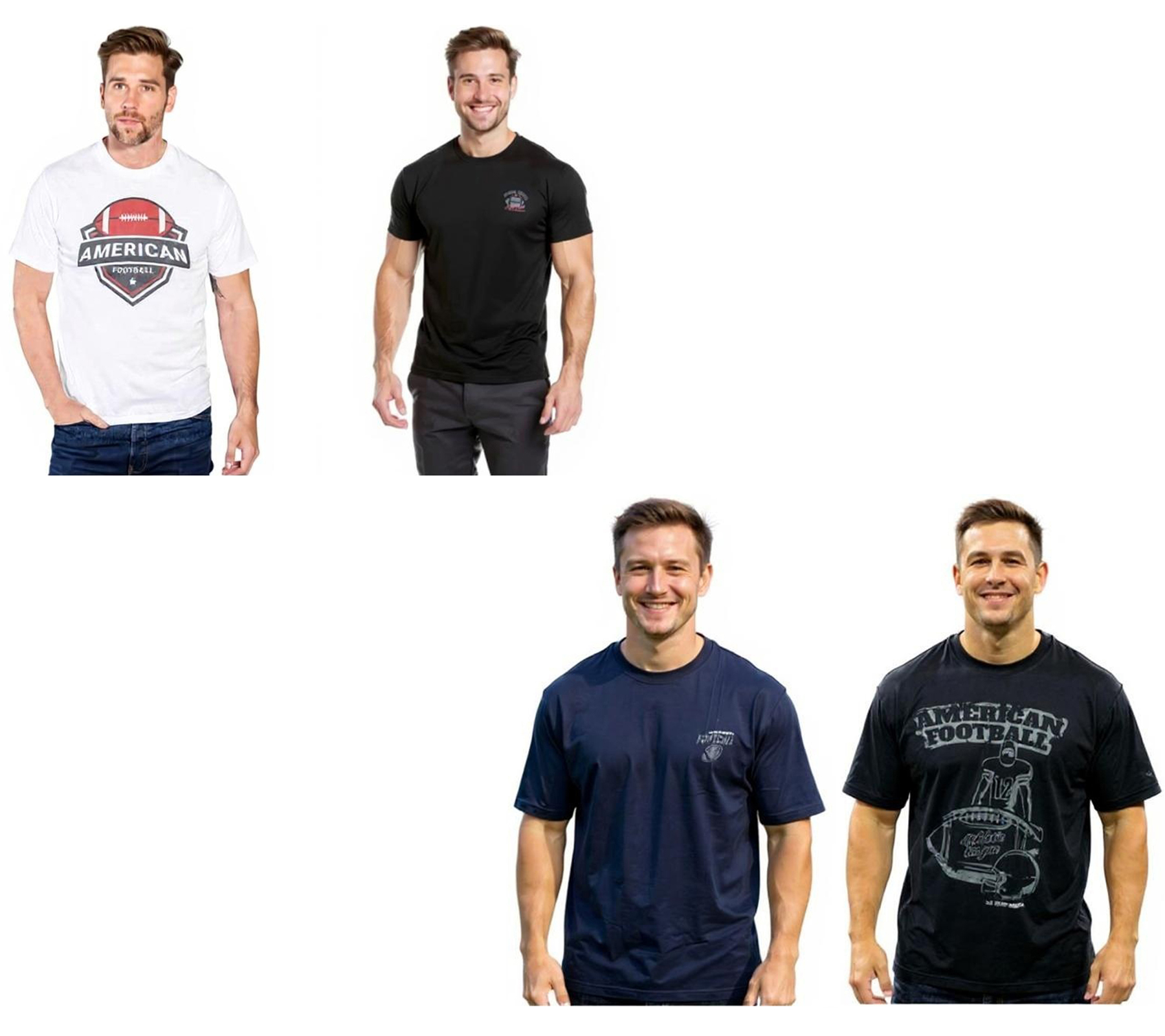2er Pack U.S. SPORT AMERICA Herren T-Shirt Basic Baumwoll-Shirt Rundhals-Shirt Kurzarm Schwarz/Weiß oder Schwarz/Blau 2er Pack U.S. SPORT AMERICA Herren T-Shirt Basic Baumwoll-Shirt Rundhals-Shirt Kurzarm Schwarz/Weiß oder Schwarz/Blau von U.S. SPORT AMERICA