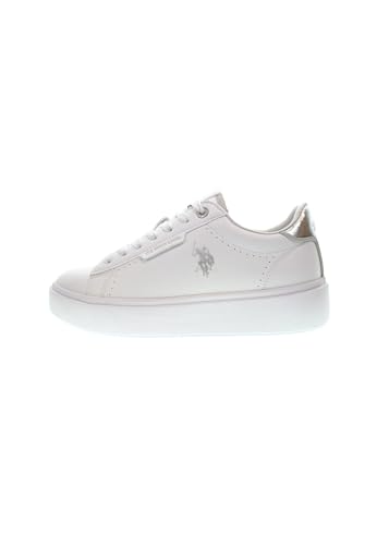 U.S. Polo Assn. ASHLEY003W-4Y1 Sneaker aus Synthetik für Damen, Weiß, 37 EU von U.S.POLO ASSN.