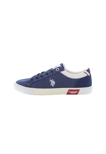 U.S. Polo Assn. - Turnschuhe BASTER001M4TH2 aus Canvas, blau-weiß (40) von U.S.POLO ASSN.