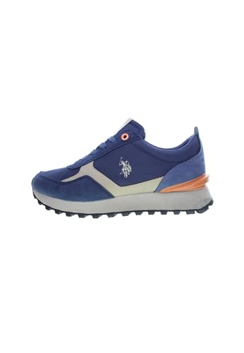 U.S. Polo Assn. - Turnschuhe JASPER001M4HN1 aus synthetisch, blau-orange (41) von U.S.POLO ASSN.