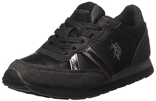 U.S. POLO ASSN. Damen Riste Vogue Sneaker mit niedrigem Schaft, Schwarz Nero Blk, 35 EU von U.S. POLO ASSN.