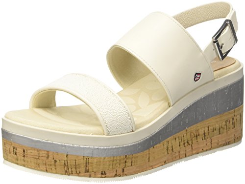 U.S. POLO ASSN. Damen TAY Spheres Riemchensandalen, Weiß, 39 EU von U.S. POLO ASSN.