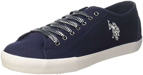 U.S. POLO ASSN. Damen Terry Sneaker, Dunkelblau, 35 EU von U.S. POLO ASSN.