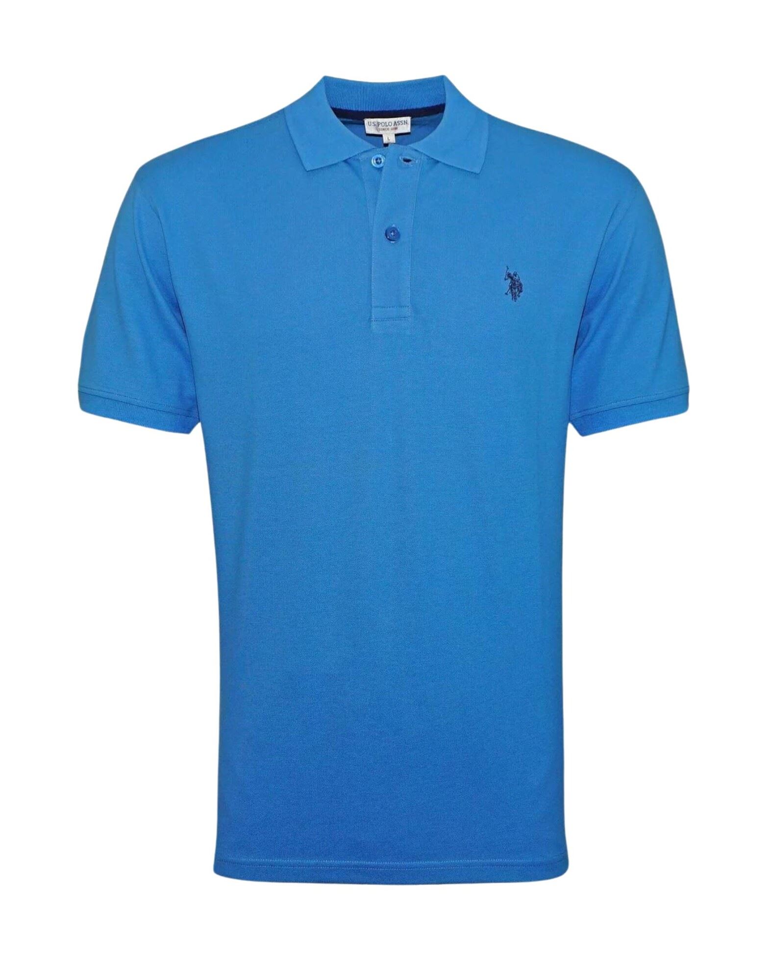 U.S.POLO ASSN. Poloshirt Herren Azurblau von U.S.POLO ASSN.