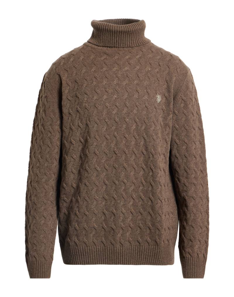 U.S.POLO ASSN. Rollkragenpullover Herren Maulwurfsgrau von U.S.POLO ASSN.