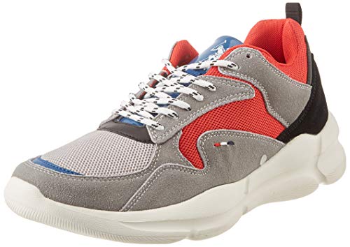 US Polo Association Herren Arvan1 Gymnastikschuhe, Mehrfarbig (Grey/Red 009), 44 EU von US Polo Association