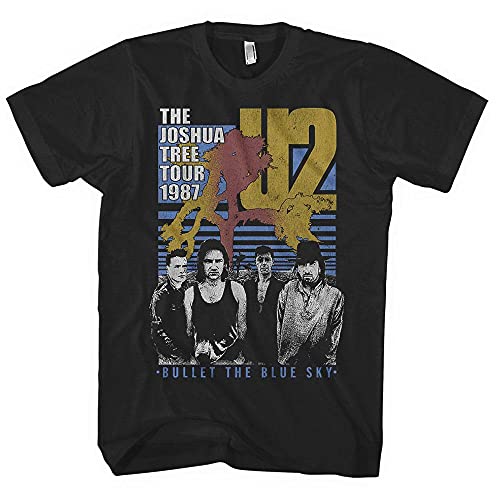 U2 Bullet The Blue Sky - Joshua Tree Tour 1987 T-Shirt schwarz XXL von U2