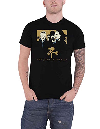 U2 T Shirt Joshua Tree Band Logo Nue offiziell Herren Schwarz L von U2