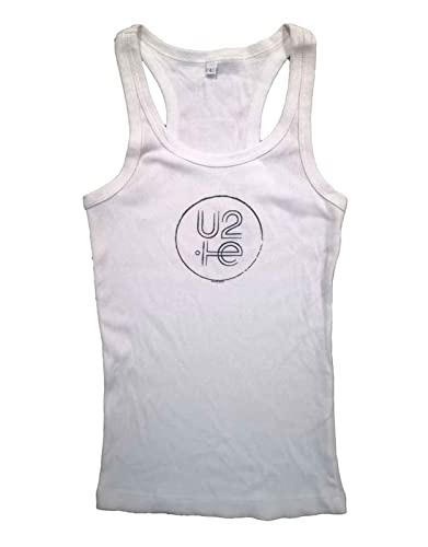 U2 Weste Top I E 2015 Ex tour Band Logo Nue offiziell damen Skinny Fit Weiß von U2