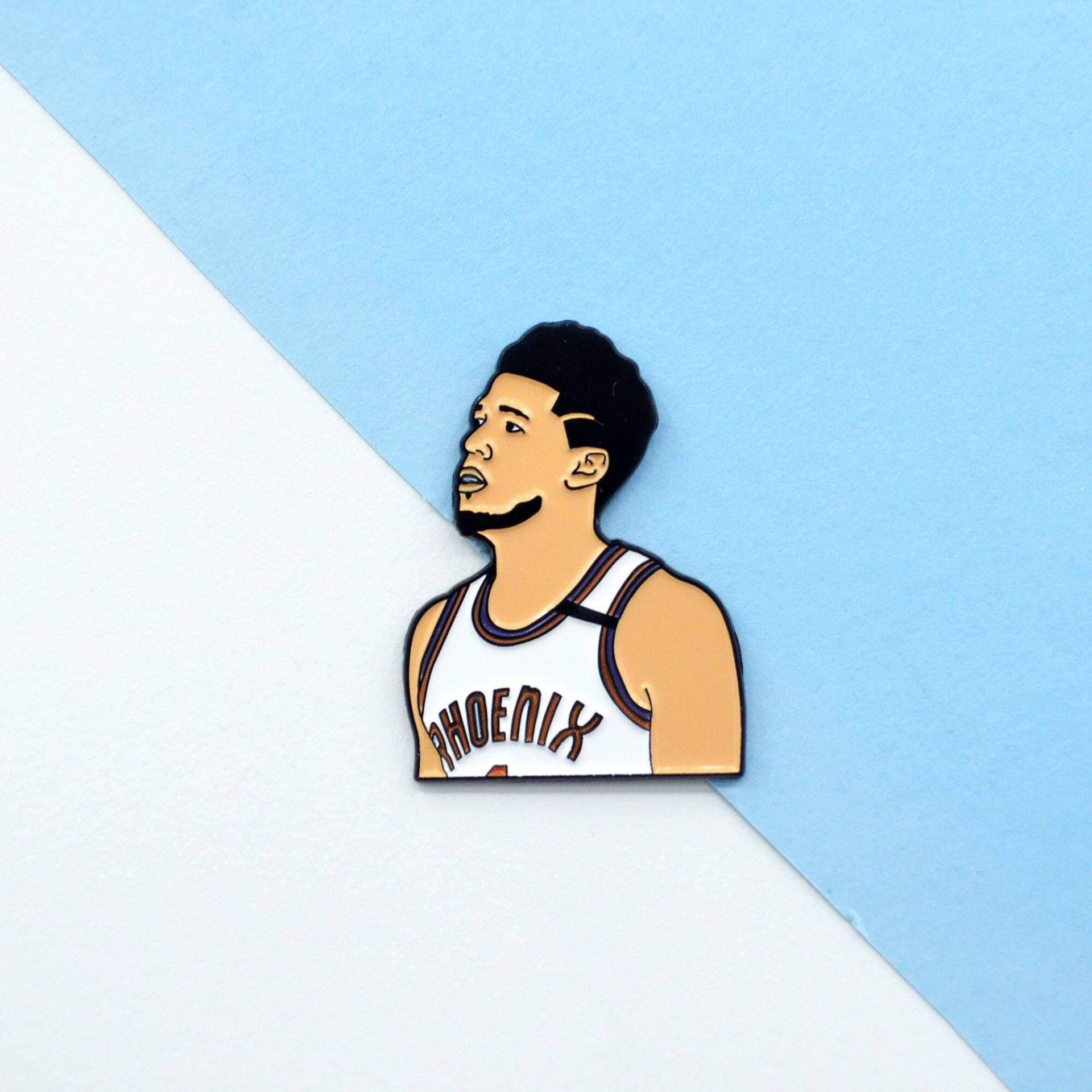 Devin Booker Phoenix Suns Soft Emaille Pin + Sticker Western Conference Champion von U3ree