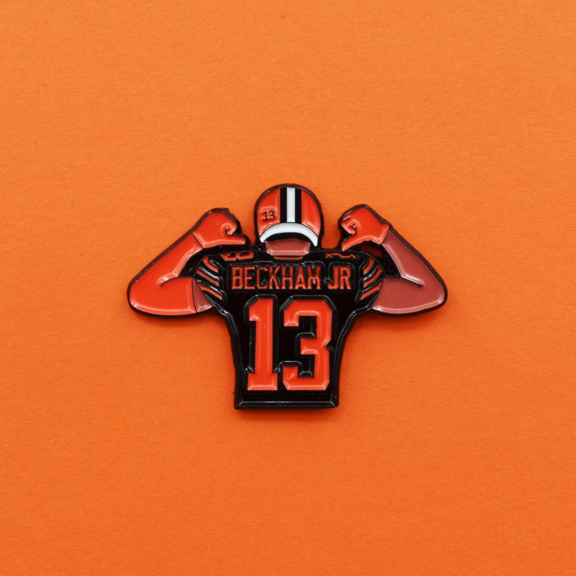 Odell Beckham Jr Cleveland Browns Fan Emaille Pin + 2 Sticker von U3ree