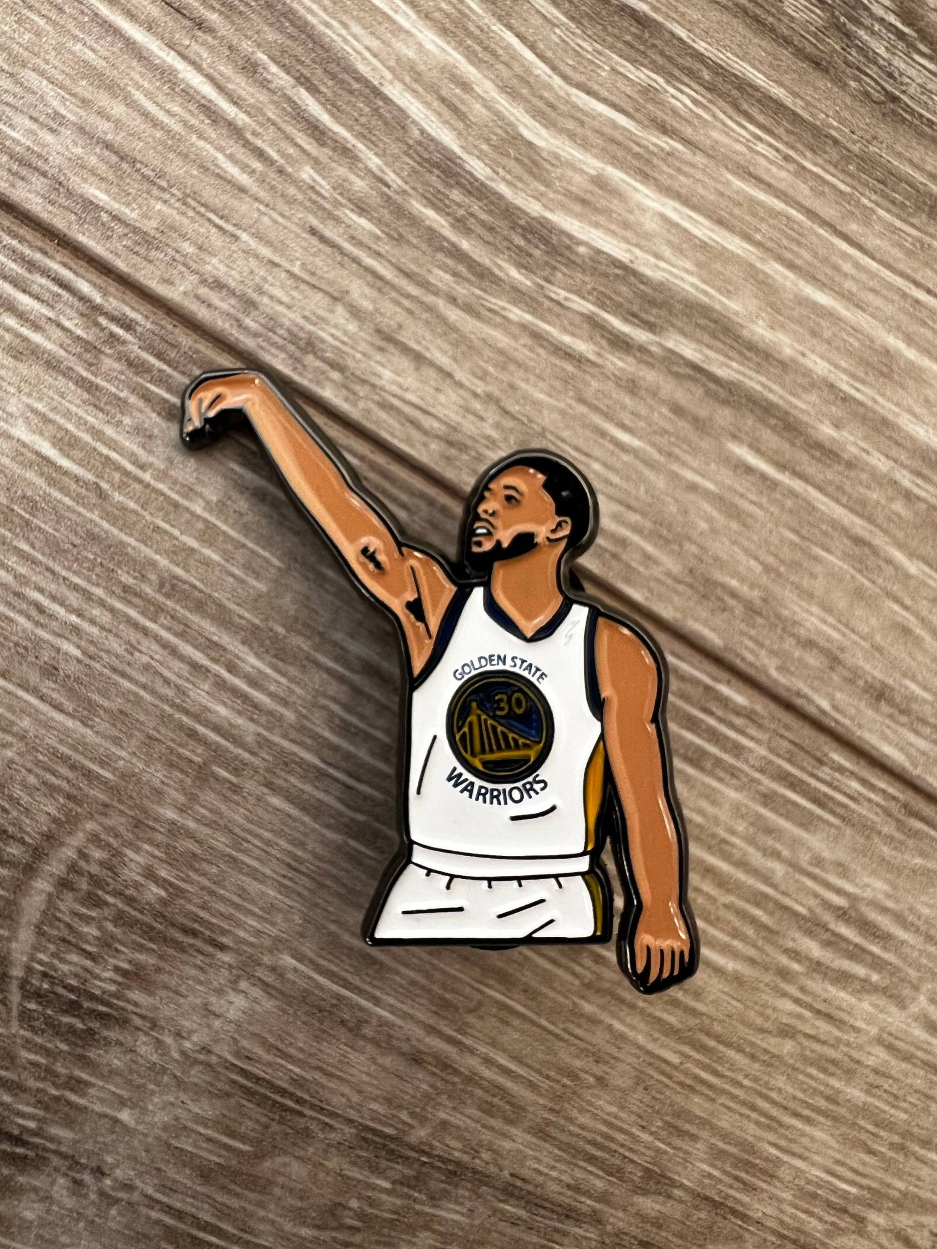 Stephen Curry, Steph Curry Emaille Pin + 2 Sticker Schlüsselanhänger Nba Mvp von U3ree