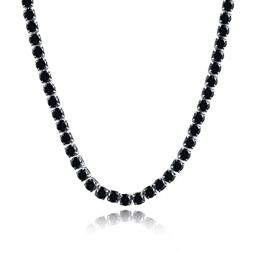 U7 Damen 5mm Schwarzen Zirkonia Halskette 46cm Edelstahl Funkelnde Tenniskette Muttertag Geburtstag Jahrestag Modeschmuck Accessoire für Ehefrau Freundin U7 Damen 5mm Schwarzen Zirkonia Halskette 46cm Edelstahl Funkelnde Tenniskette Muttertag Geburtstag Jahrestag Modeschmuck Accessoire für Ehefrau Freundin von U7
