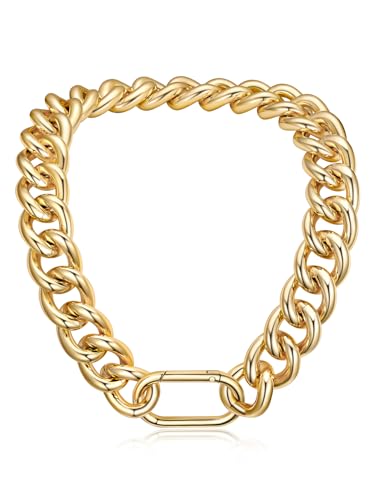 U7 Gliederkette Damen 23MM breit Goldkette 50cm von U7