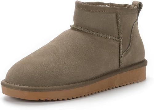 UAAQV Mini-Stiefel für Frauen,Klassische Mini-Stiefelette mit Fell gefüttert,Warme mit Fell gefütterte Winterstiefel mit Anti-Rutsch-Beschichtung UAAQV Mini-Stiefel für Frauen,Klassische Mini-Stiefelette mit Fell gefüttert,Warme mit Fell gefütterte Winterstiefel mit Anti-Rutsch-Beschichtung von UAAQV