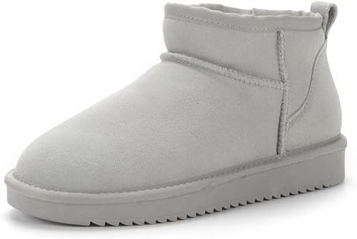 UAAQV Mini-Stiefel für Frauen,Klassische Mini-Stiefelette mit Fell gefüttert,Warme mit Fell gefütterte Winterstiefel mit Anti-Rutsch-Beschichtung UAAQV Mini-Stiefel für Frauen,Klassische Mini-Stiefelette mit Fell gefüttert,Warme mit Fell gefütterte Winterstiefel mit Anti-Rutsch-Beschichtung von UAAQV