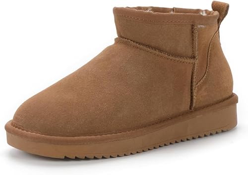 UAAQV Mini-Stiefel für Frauen,Klassische Mini-Stiefelette mit Fell gefüttert,Warme mit Fell gefütterte Winterstiefel mit Anti-Rutsch-Beschichtung UAAQV Mini-Stiefel für Frauen,Klassische Mini-Stiefelette mit Fell gefüttert,Warme mit Fell gefütterte Winterstiefel mit Anti-Rutsch-Beschichtung von UAAQV
