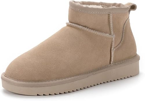 UAAQV Mini-Stiefel für Frauen,Klassische Mini-Stiefelette mit Fell gefüttert,Warme mit Fell gefütterte Winterstiefel mit Anti-Rutsch-Beschichtung UAAQV Mini-Stiefel für Frauen,Klassische Mini-Stiefelette mit Fell gefüttert,Warme mit Fell gefütterte Winterstiefel mit Anti-Rutsch-Beschichtung von UAAQV