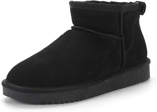 UAAQV Mini-Stiefel für Frauen,Klassische Mini-Stiefelette mit Fell gefüttert,Warme mit Fell gefütterte Winterstiefel mit Anti-Rutsch-Beschichtung UAAQV Mini-Stiefel für Frauen,Klassische Mini-Stiefelette mit Fell gefüttert,Warme mit Fell gefütterte Winterstiefel mit Anti-Rutsch-Beschichtung von UAAQV