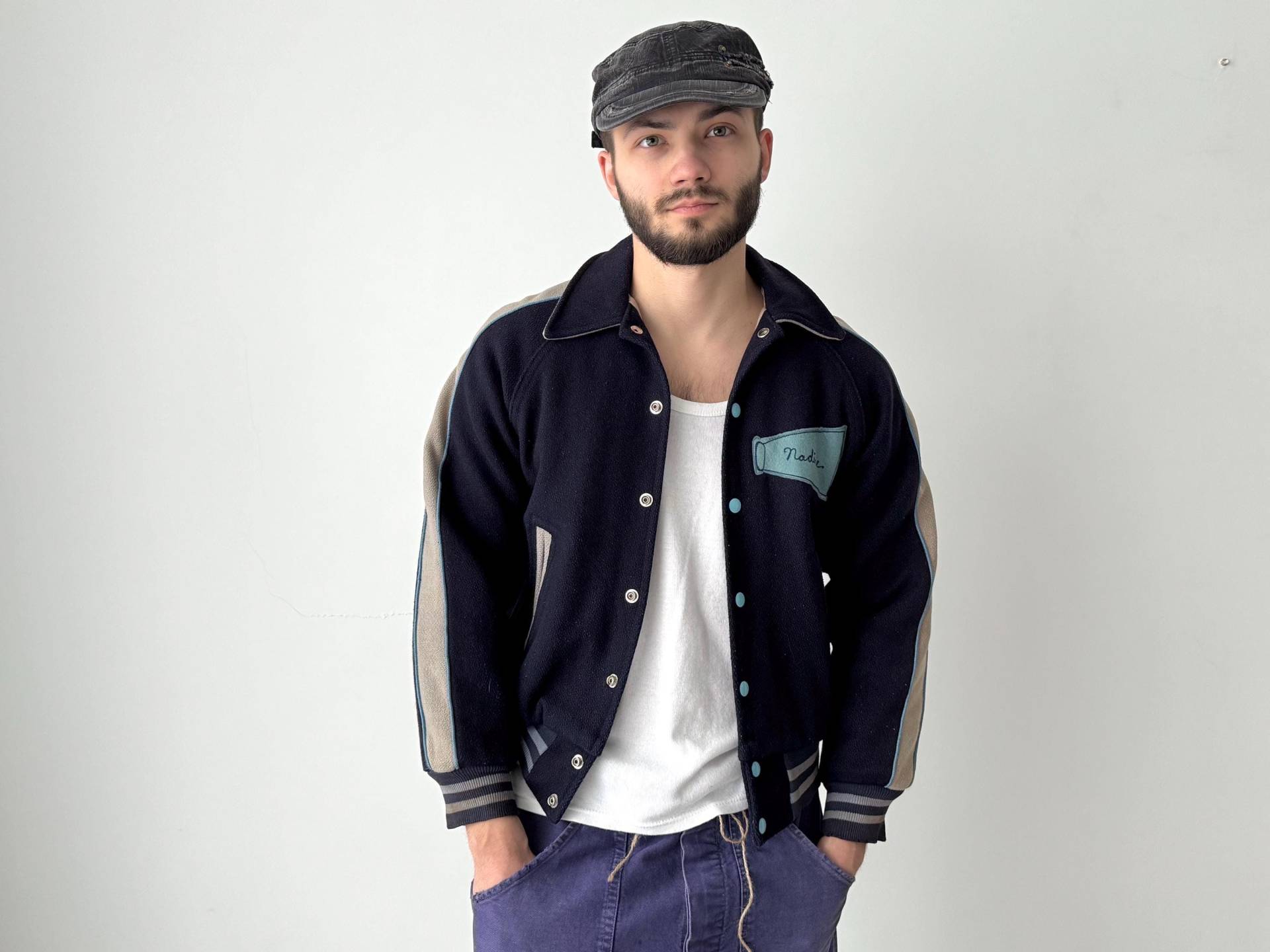 1960Er Jahre Vintage Fitt Bro "Canarsie Ny' Cheerleaders Varsity Wolle Usa Jacke Größe Xs - Retro American Heritage Sportswear von UAGeneralvintage