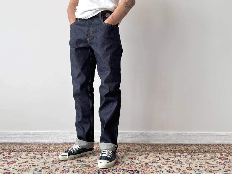 Brave Star Usa Slim Straight Selvedge "Cone Mills' Denim Jeans - in Den Hergestellter Roher Indigo-Denim Herkunft Herren Schwergewicht Grösse 36 von thepuregarb