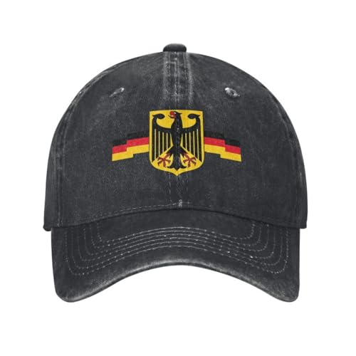 Unisex Baumwolle Deutscher Adler Auf Schild Baseballkappe Erwachsene Deutschland Flagge Verstellbarer Papa Hut für Männer Frauen Outdoor Baumwolle, für alle Jahreszeiten Unisex Baumwolle Deutscher Adler Auf Schild Baseballkappe Erwachsene Deutschland Flagge Verstellbarer Papa Hut für Männer Frauen Outdoor Baumwolle, für alle Jahreszeiten von UAISBUUW