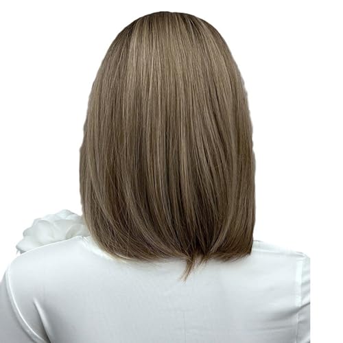 Kurze Bob-Perücke in Gold-Ombré-Optik Für Damen, 35,6 Cm Schulterlange Perücke Mit Pony, Natürliche Synthetische Hitzebeständige Faserperücken Für Den Täglichen Partygebrauch Kurze Bob-Perücke in Gold-Ombré-Optik Für Damen, 35,6 Cm Schulterlange Perücke Mit Pony, Natürliche Synthetische Hitzebeständige Faserperücken Für Den Täglichen Partygebrauch von UAOGPLK