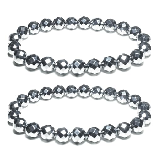 UBJSFASASND Terahertz-Armbänder-Set für Damen und Herren, 8 mm von UBJSFASASND