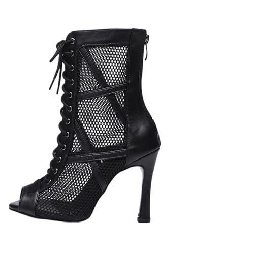 Frau Latin Dance Schuhe Tango Mesh Stiefel Damen Party Booties Frauen Tanzen Salsa Ballsaal Für Party(7.5CM_35) von UBOHUZ