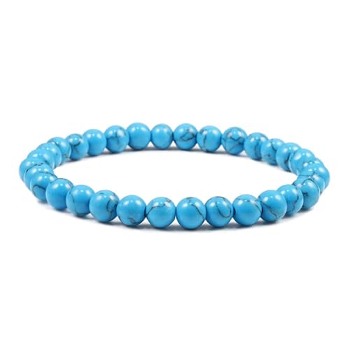 UBOHUZ 2 Stück Perlenarmbänder, elastisches Armband, Perlenstrang-Armbänder for Frauen, Yoga-Meditationsschmuck Für Frauen(Blue 2,17cm) von UBOHUZ