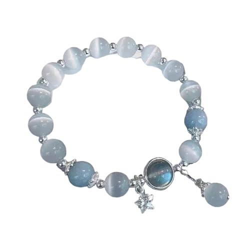 UBOHUZ Handgemachtes ästhetisches Space Star Charm Perlen Armband for Frauen Mädchen Vintage Grunge Accessoires Für Frauen(Blue 1) von UBOHUZ