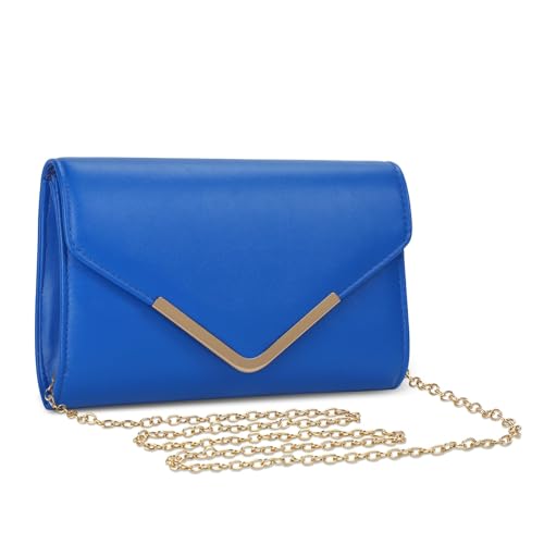 UBORSE Abendtasche Damen Clutch PU Leder Envelope Tasche Handtasche mit Kette Kleine Umhängetasche Achseltasche Portemonnaie Tasche Unterarmtasche für Hochzeit Tanzparty Bankett von UBORSE