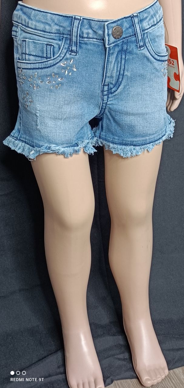 UBS2 Jeans Shorts Mädchen Strasssteine von UBS2