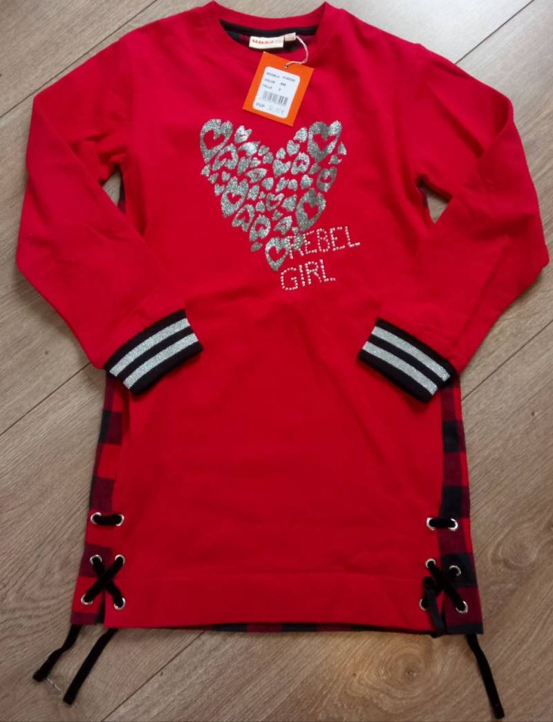 UBS2 Kleid rot Karo von UBS2