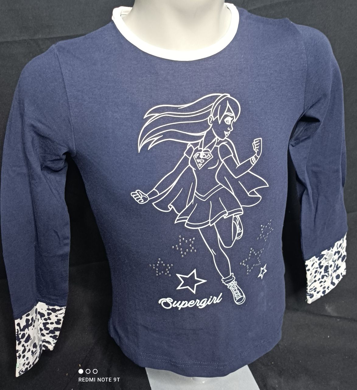 UBS2 Longsleeve Mädchen navy Supergirl von UBS2
