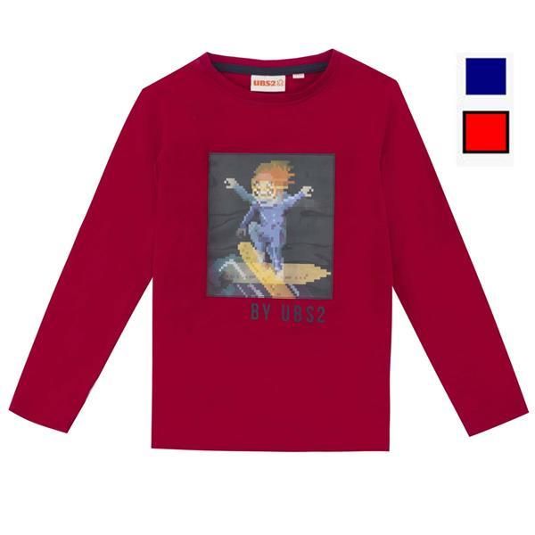 UBS2 Longsleeve rot Junge mit Wackelbild von UBS2