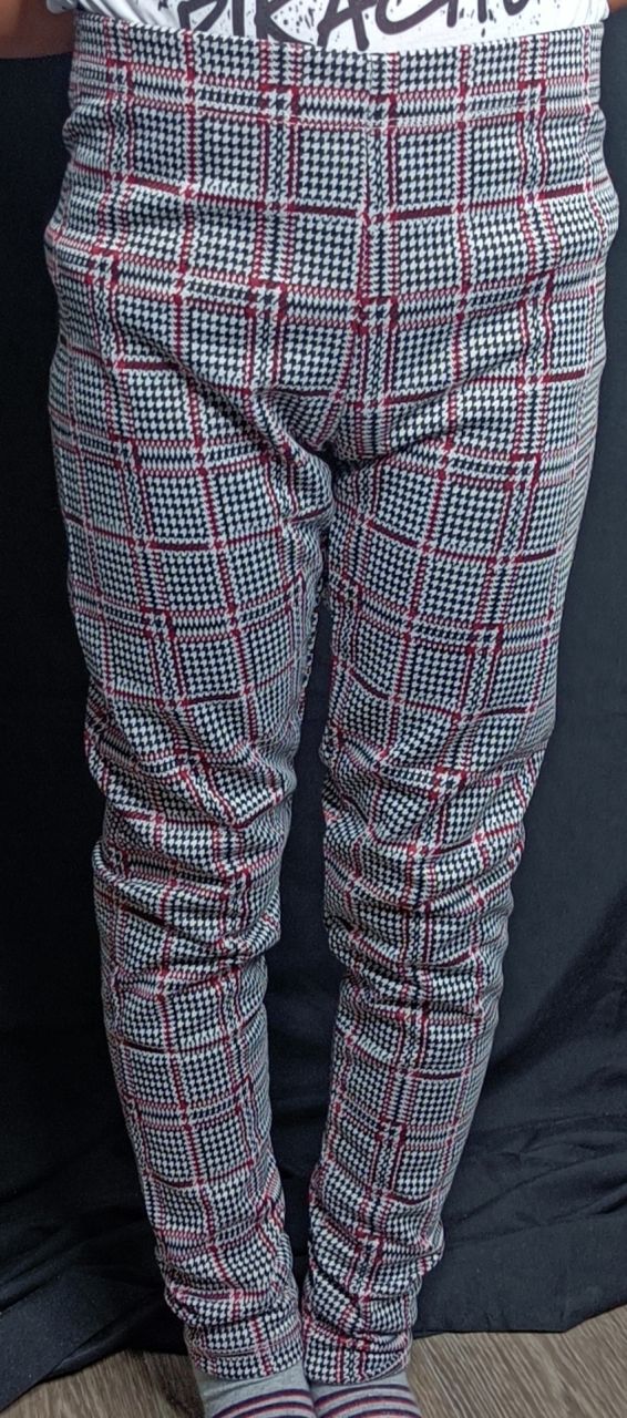 UBS2 Stoffhose Mädchen grau kariert von UBS2