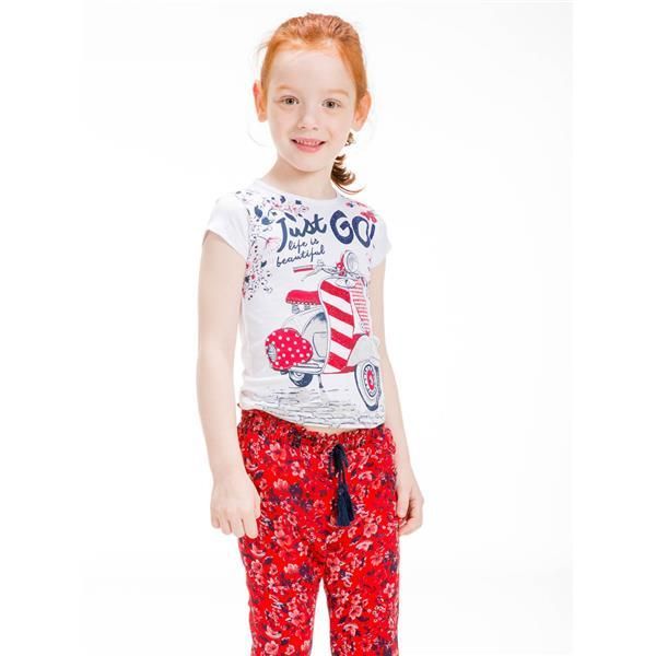 UBS2 T-Shirt weiß Mädchen Motorroller von UBS2