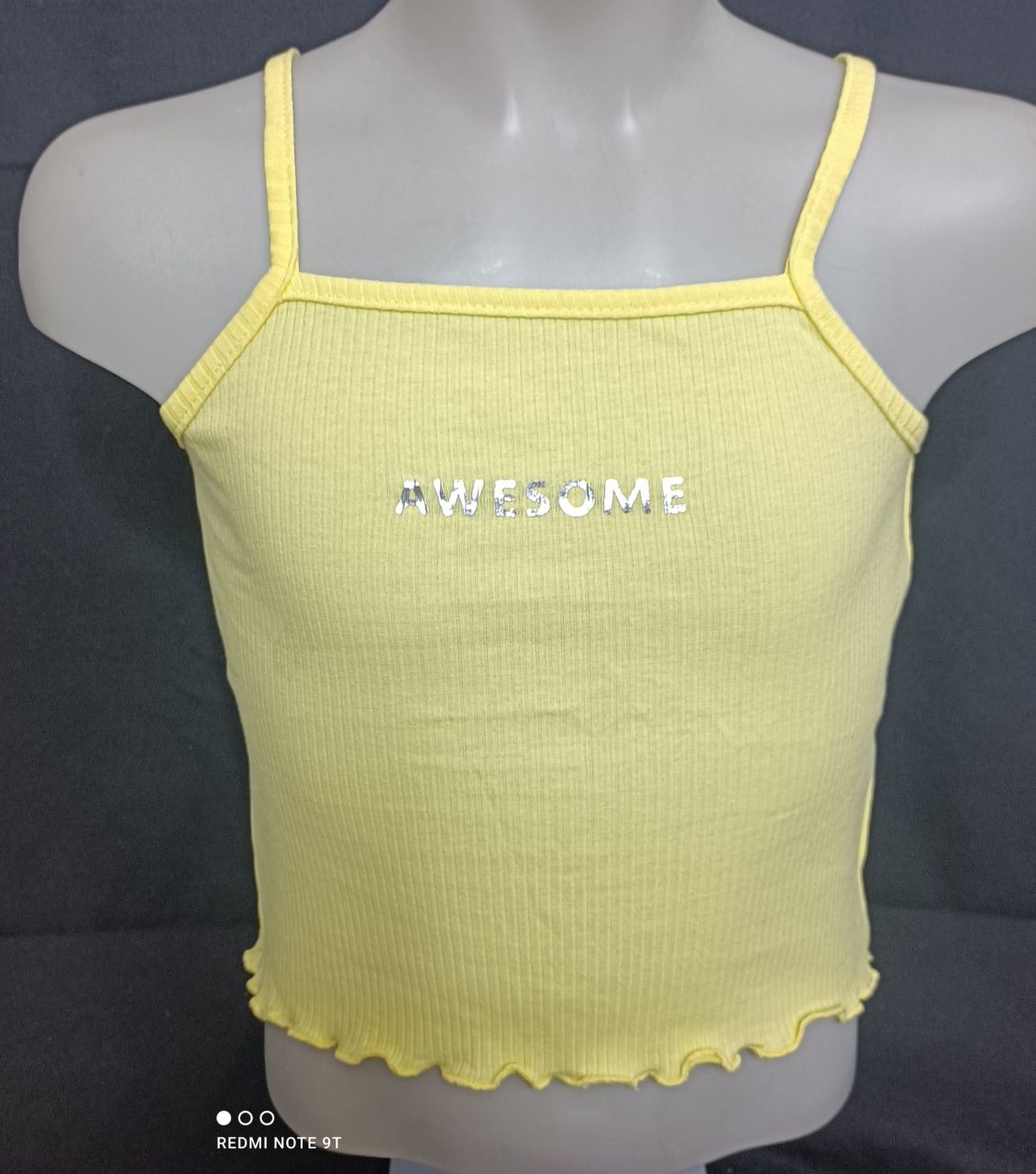 UBS2 Top T-Shirt Mädchen gelb bauchfrei von UBS2