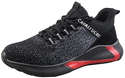 UCAYALI Sicherheitsschuhe Herren Leicht Arbeitsschuhe Damen Stylisch Bequem Schutzschuhe Industrie & Handwerk Stahlkappenschuhe(017 Schwarz, 40 EU/ 250) von UCAYALI