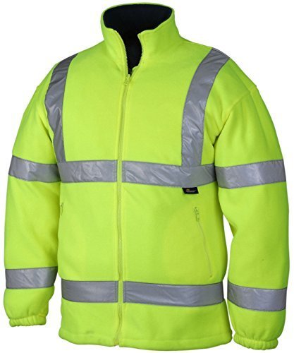 UCI Vizwell Hi Vis Viz Polar Fleece Bodywamer Jacke - Gelb - Gelb, Large von UCI