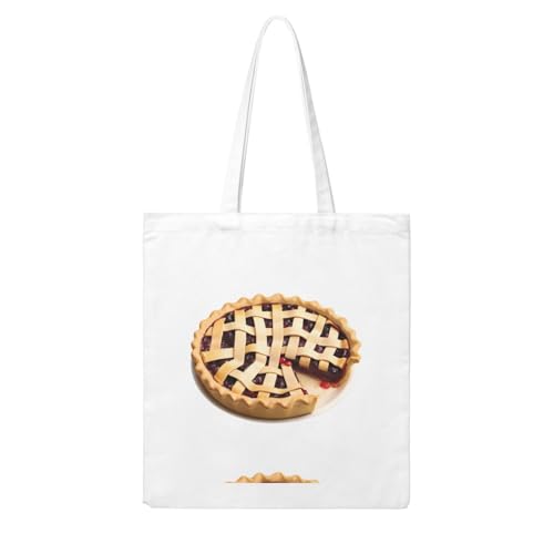 UDFKGLP Delicious Pie Pattern Woman Canvas Tote Bag Strong and durable for traveling, shopping, Daily One Size von UDFKGLP