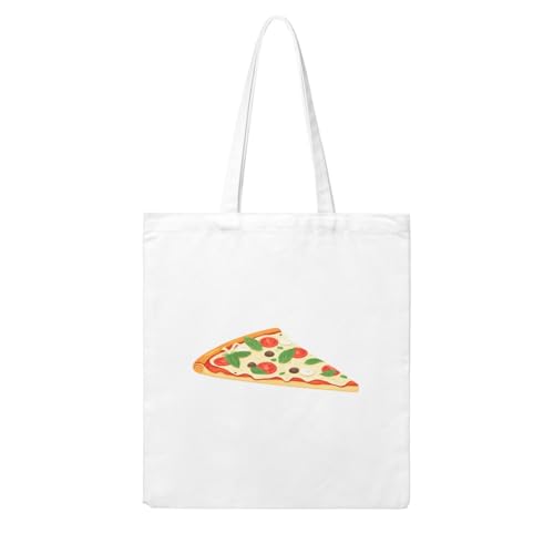 UDFKGLP Refreshing Mint Pizza Pattern Woman Canvas Tote Bag Strong and durable for traveling, shopping, Daily One Size von UDFKGLP