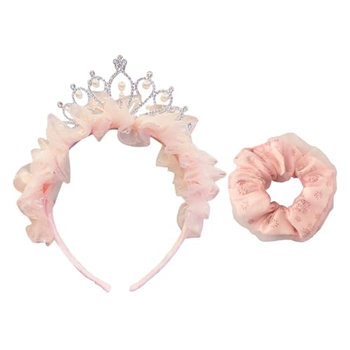1 Kronstirnband Und 1 Rosa Haarring, Mädchenhaarzubehör, Süßes Stirnband, Elastischer Haarring, Kleidungszubehör. 1 Kronstirnband Und 1 Rosa Haarring, Mädchenhaarzubehör, Süßes Stirnband, Elastischer Haarring, Kleidungszubehör. von UDNFHL