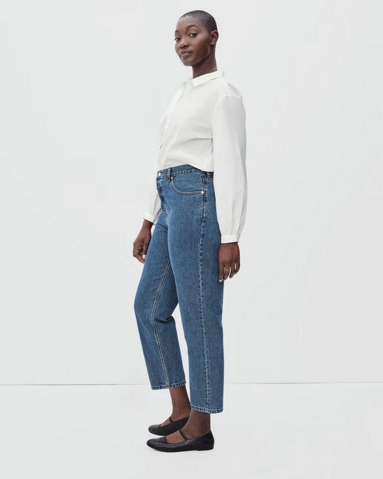 UE Stock Girlfriend-Jeans Damen Jeans Curvy 90s Cheeky Denim Hose Innennahtlänge 26,5 Gr.30 BlaU Ideal für modebewusste Frauen von UE Stock