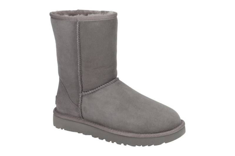 UE Stock UGG CLASSIC SHORT II Winterstiefel Schlupfstiefel Boot für Damen Grau Schlupfboots für maximalen Komfort und Gemütlichkeit von UE Stock