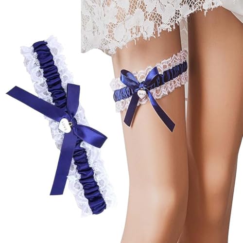 UEAVOID 1 Stück Damen-Strumpfbände, Braut-Strumpfbänd, Spitzen-, Spitzen-Oberschenkelringe, Geeignet Für Maskerade, Cosplay, Hochzeit von UEAVOID
