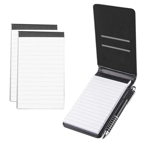 UEAVOID 3 Stücke Mini Notizblock-Halter-Set, Kleine Notizblock, Mini Pocket Notizbuch,Replacement Notepads, für AktivitäTen im Freien von UEAVOID