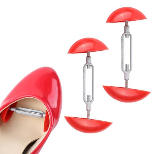 UEIOAVL Shoe Trees, 1 Paar Damen Schuhspanner Einfache Schuhspanner aus Kunststoff Universal Schuhspanner Verbreitert oder Dehnbar Unisex Passend für Lederschuhe Stiefel High Heels (Rot) von UEIOAVL