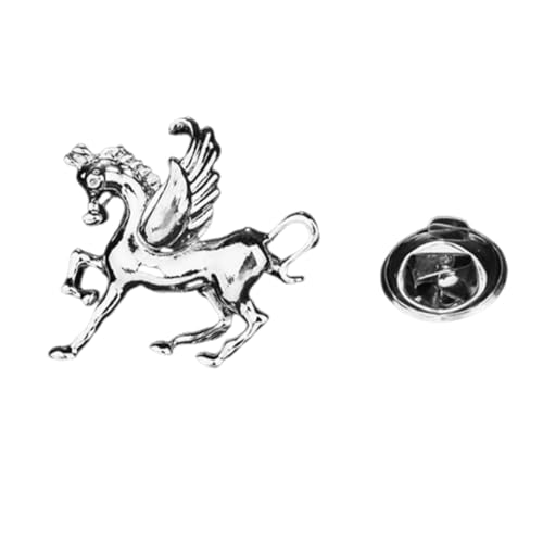 UEIOAVL Women's Brooches & Pins, 1 Stück Kleidungsbrosche mit Knopf Pegasus-Schnalle Anstecknadel Damenschmuck eleganter Kleideranstecker Kleiderclip (Silber) von UEIOAVL